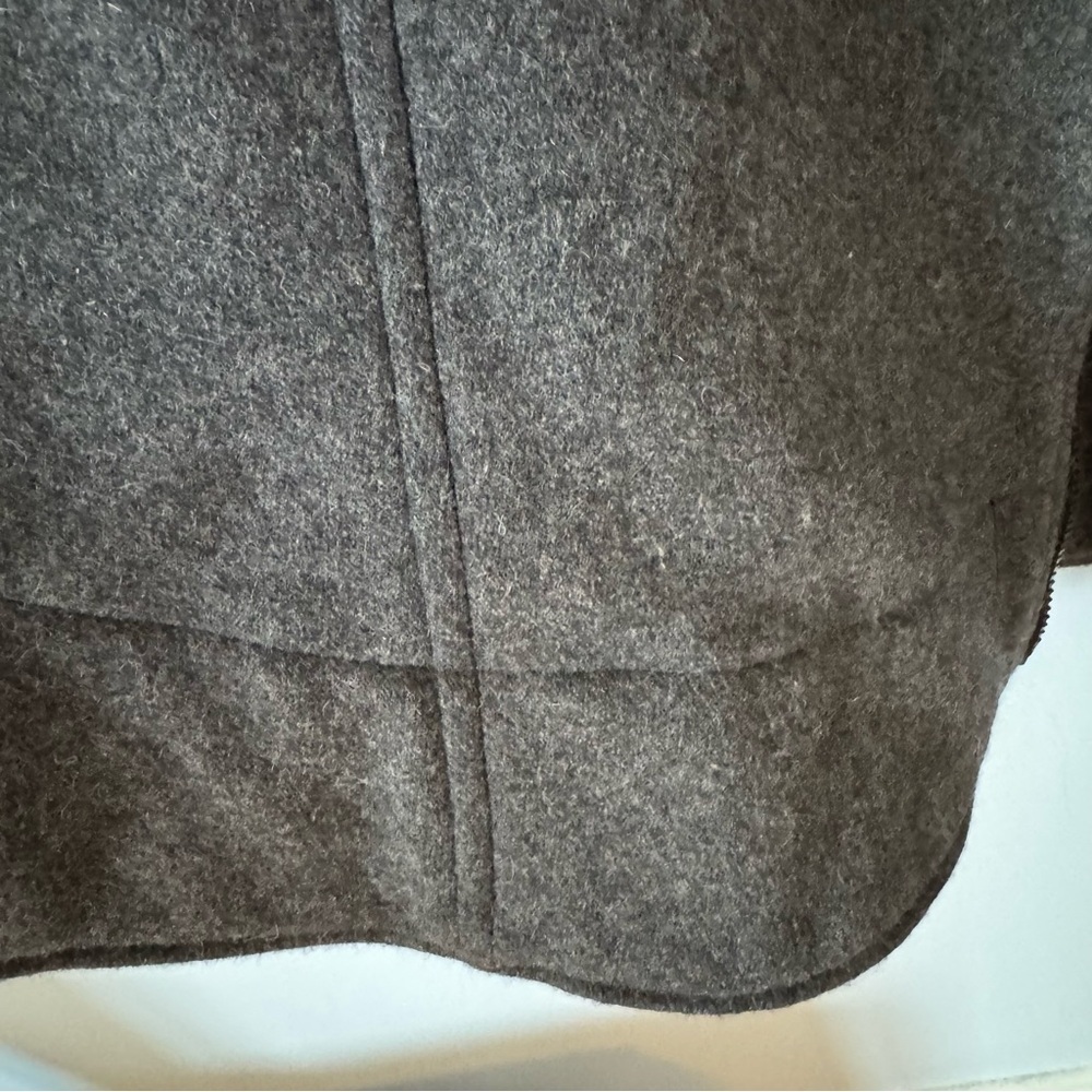 Paris Wool Blend Poncho Cape Coat Large by Suzanne Goudezeune - Picture 12 of 15